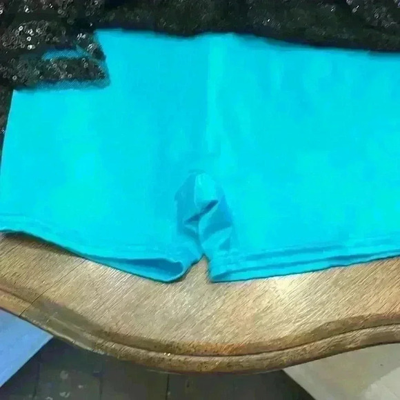 Curtain Call Teal with Black Sequin Overlay Jazz Dance Costume Dress J5246 - Picture 15 of 16